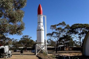A Black Arrow rocket at Woomera